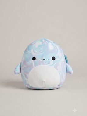 Squishmallows Laslow the Beluga Whale 8 Inch Pastel Tie Dye Plush NWT